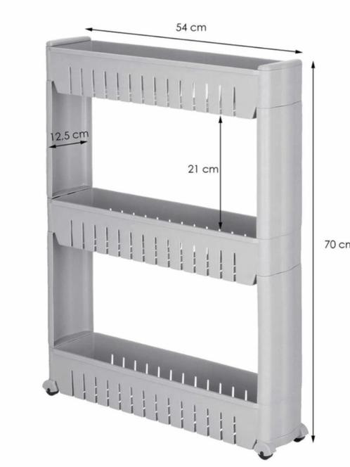 Handige nieuwe 3 laags trolley van Springos op wieltjes, Huis en Inrichting, Overige Huis en Inrichting, Nieuw, Ophalen of Verzenden