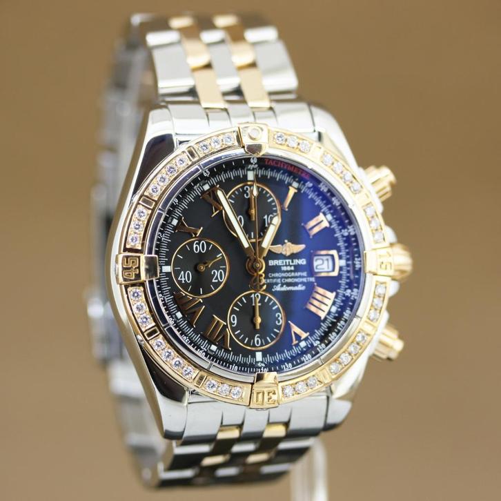 Breitling Chronomat Evolution C13356 Diamant, Sieraden, Tassen en Uiterlijk, Horloges | Heren, Gebruikt, Polshorloge, Breitling