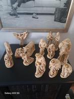 Exclusieve 14-delige Kerstgroep. Zeer bijzonder en zwaar., Antiek en Kunst, Antiek | Religie, Ophalen of Verzenden