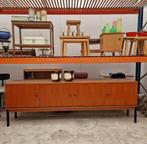 Vintage strak dressoir met vier deurkasten, 240cm, Ophalen, ., 200 cm of meer, .