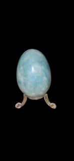 Blauwe Aragoniet ei, Ophalen of Verzenden, Mineraal