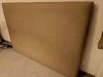 Groot taupe hoofdbord - Tweepersoons, Ophalen, Overige materialen, Overige kleuren, Tweepersoons