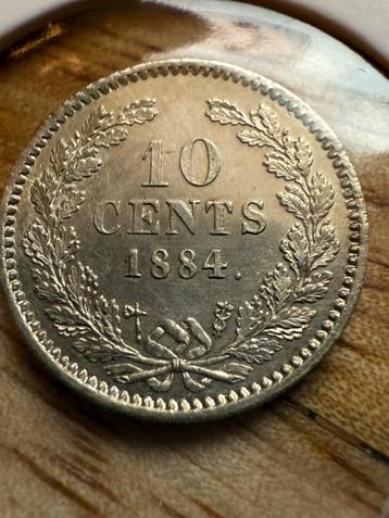 10 cent 1884 unc willem III beschikbaar voor biedingen