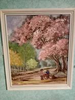 Mooi schilderij uit Indonesië (gesigneerd M. Derpast)., Antiek en Kunst, Ophalen of Verzenden