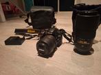 Nikon D3200 incl. een extra lens en bijhorende accessoires, 20x of meer, Zo goed als nieuw, Geheugenkaart, Camera