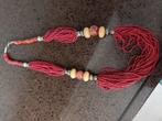 Bloedkoraal ketting. Bakeliet.Amber. Berber. Etnisch, Sieraden, Tassen en Uiterlijk, Kettingen, Ophalen of Verzenden, Zo goed als nieuw