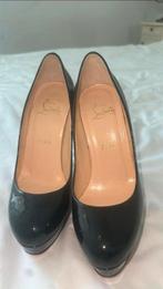 Christian Louboutin hakken zwart lak maat 37,5, Christian Louboutin, Ophalen, Zo goed als nieuw, Pumps