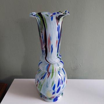 Lucky vintage seventies Tutti Frutti Murano stijl vaas beschikbaar voor biedingen