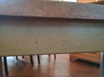 Tafel met metalen poten 80 x 120 x 74 h, Huis en Inrichting, Ophalen, Gebruikt, 50 tot 100 cm, 100 tot 150 cm