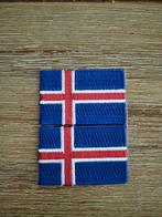 Geborduurd vlaggetjes ijsland, Ophalen of Verzenden, Overige soorten, Overige gebieden, Embleem of Badge