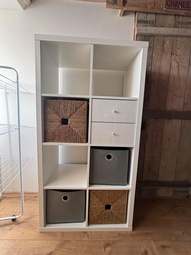 IKEA Kallax kast, Huis en Inrichting, Kasten | Boekenkasten, Gebruikt, 50 tot 100 cm, 100 tot 150 cm, 25 tot 50 cm, Met plank(en)