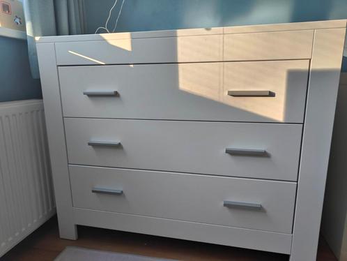 Witte Bopita commode met lades, Kinderen en Baby's, Kinderkamer | Commodes en Kasten, Zo goed als nieuw, Commode, 90 tot 105 cm