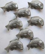 Selangor Pewter Tin Vissen~8 Visjes~Messenlegger, Ophalen of Verzenden
