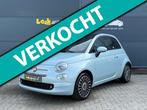 Fiat 500 1.0 Hybrid Launch Edition *pano *carplay *ijsblauw, Voorwielaandrijving, Gebruikt, Zwart, Leder en Stof