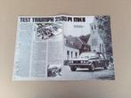 Test (uit oud tijdschrift) Triumph 2500 P1/ MK II (1974), Ophalen of Verzenden, Gebruikt, Auto's