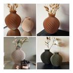 Vazen set 3 d design ( 20 en 17 cm ) PAAS ACTIE, Ophalen of Verzenden, Nieuw, Overige kleuren, Minder dan 50 cm