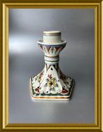 Porceleyne Fles kandelaar: polychroom Delft, Ophalen of Verzenden