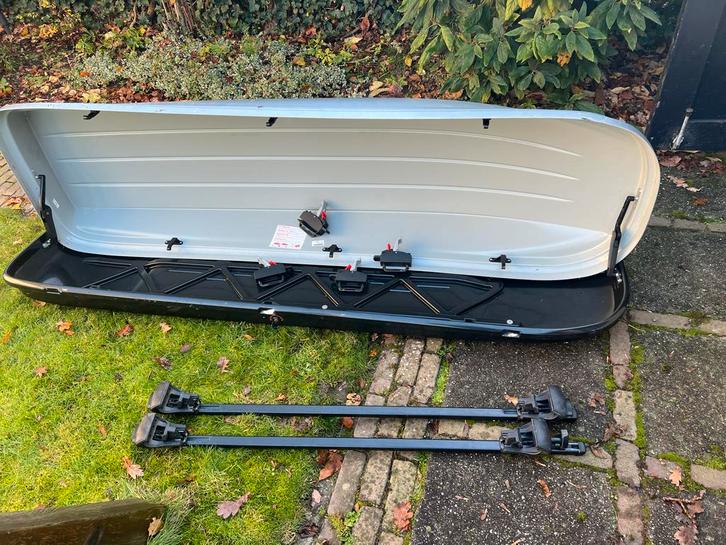 Dakkoffer + Thule Dakdragers Audi A4, Auto diversen, Dakkoffers, Zo goed als nieuw, Ophalen