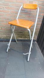 Opklapbare barkruk, Huis en Inrichting, Gebruikt, Met voetsteun, 60 tot 90 cm, Ophalen of Verzenden