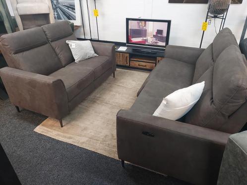 Bankstel 3+2 dik leder 2x Elek. Relax systeem comfort NIEUW, Huis en Inrichting, Banken | Bankstellen, Nieuw, Rechte bank, Vierpersoons of meer