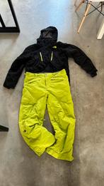 North face zwart en lime skipak, Kleding | Heren, Wintersportkleding, Gedragen, Ophalen of Verzenden, Maat 56/58 (XL), North Face