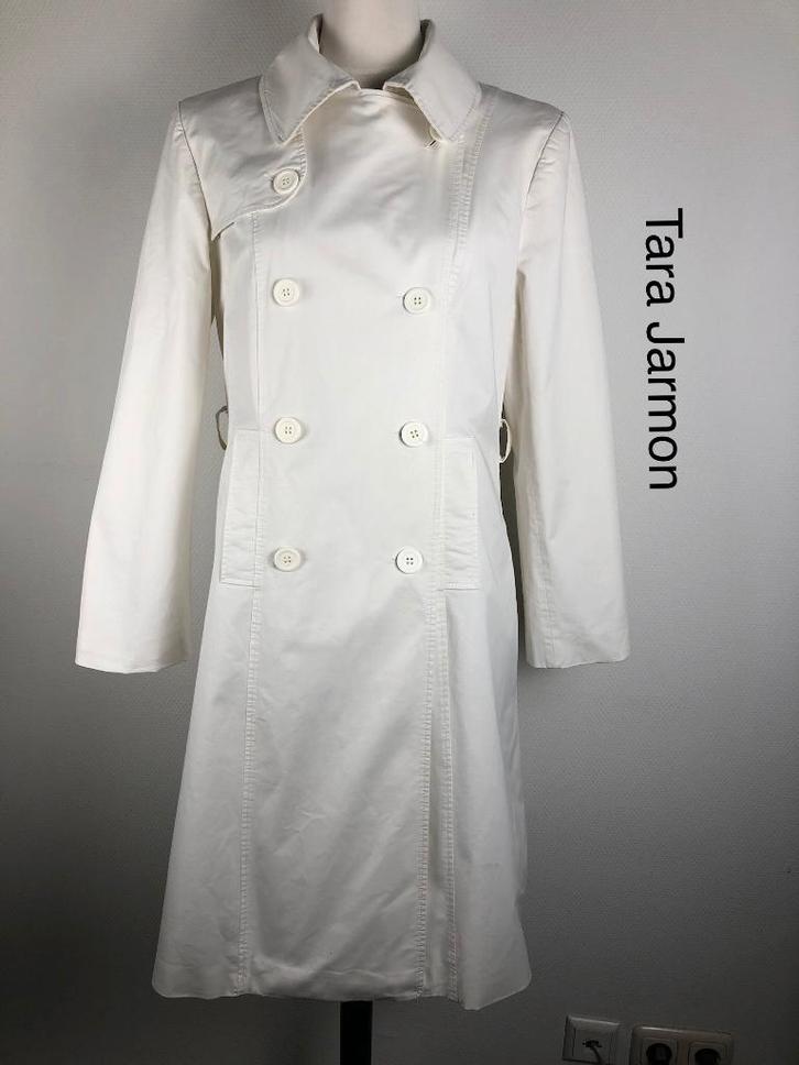 Tara Jarmon Trenchcoat  (mt: 40) 28,4/8166, Kleding | Dames, Jassen | Winter, Zo goed als nieuw, Maat 38/40 (M), Beige, Ophalen of Verzenden