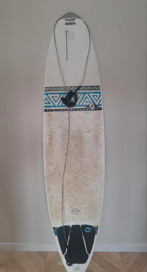 BIC (Tahé) Mini Malibu 7'3" Surfplank complete set, Watersport en Boten, Golfsurfen, Zo goed als nieuw, Met vinnen, Met koord