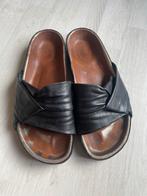 Isabel Marant Boop zwart leren slippers maat 39, Ophalen of Verzenden, Gedragen, Zwart, Slippers