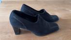 Te koop, zwarte schoen met hoge hak (+/- 6 cm) maat 38, Zwart, Ophalen of Verzenden, Zo goed als nieuw, Ixos