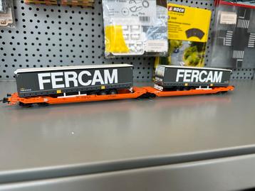 Roco 77394 Wascosa T3000e container draagwagen "FERCAM" beschikbaar voor biedingen
