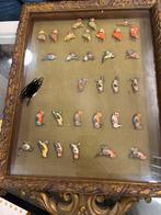 Antiek Wo2 Duits Vogel Ornamenten Ingelijst, Ophalen of Verzenden