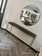Sidetable dubbelman design als nieuw, Huis en Inrichting, Overige materialen, 100 tot 150 cm, Ophalen of Verzenden, Zo goed als nieuw