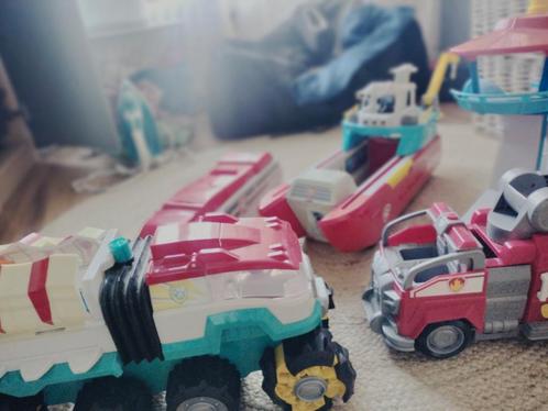 Paw patrol auto's Groot, boot, bus, Kinderen en Baby's, Speelgoed | Speelgoedvoertuigen, Zo goed als nieuw, Ophalen of Verzenden