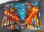 Schilderij: verlichte laan, Ophalen