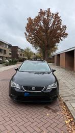 Seat Leon 1.6 TDI 81KW ST 2015 Zwart, Auto's, Seat, Voorwielaandrijving, 4 cilinders, Leon, Zwart