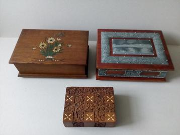Houten kisten. O.a. Warschau. Brocante. Prijs per stuk vanaf beschikbaar voor biedingen