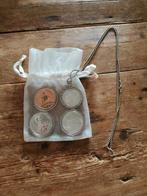 Mi Moneda ketting met 4 verschillende munten, Sieraden, Tassen en Uiterlijk, Kettingen, Ophalen of Verzenden, Zo goed als nieuw
