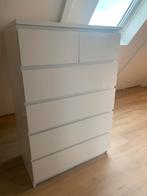 Ikea Malm ladekast 6 lades wit, Ophalen, 5 laden of meer, 100 tot 150 cm, 50 tot 100 cm