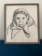 Philip Naviasky UK | portret van vrouw | pen aquarel | 1915, Ophalen of Verzenden