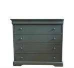 Bij Cedante Ladenkastje vintage oud groen Farrow & Ball, Gebruikt, 3 of 4 laden, Minder dan 100 cm, 25 tot 50 cm