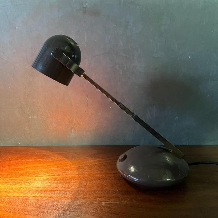 OPRUIMING Eichhoff Werke telescopische bureaulamp jaren 70, Huis en Inrichting, Lampen | Tafellampen, Gebruikt, 50 tot 75 cm, Kunststof