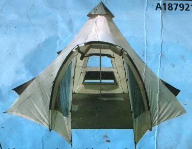 Heerlijk ruime Hypercamp Sioux 500 TENT 5 x 5 x 3 M (10 p), Caravans en Kamperen, Tenten, meer dan 6, Gebruikt, Ophalen
