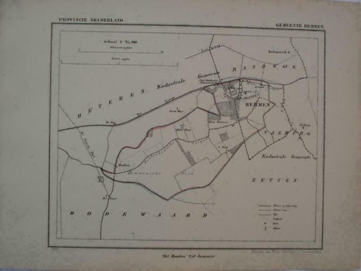 98 / Hemmen    Litho Kuyper GLD 1866-1869, Antiek en Kunst, Kunst | Litho's en Zeefdrukken, Ophalen of Verzenden