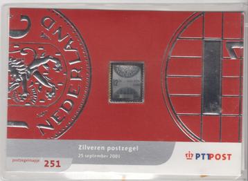 Postzegelmapje Zilveren postzegel beschikbaar voor biedingen