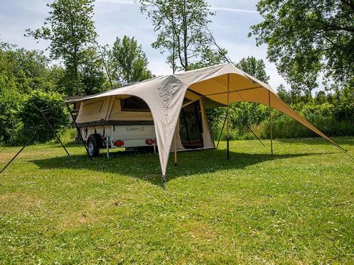 Tenttrailer Campooz Fat Freddy 2022, Caravans en Kamperen, Vouwwagens, Campooz, tot en met 2, Beige, Ophalen