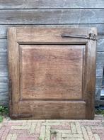 Luik paneel tafelblad echt antiek eiken 98 x 93 cm., Gebruikt, 50 tot 100 cm, Tafelblad, Eikenhout