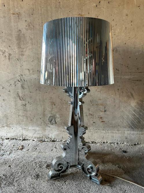 Kartell bourgie chrome, Huis en Inrichting, Lampen | Tafellampen, Gebruikt, Minder dan 50 cm, Ophalen of Verzenden