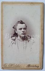 cdv tienermeisje strik op schouders Middelburg 1880's, Verzamelen, Foto's en Prenten, Gebruikt, Foto, Voor 1940, Kind