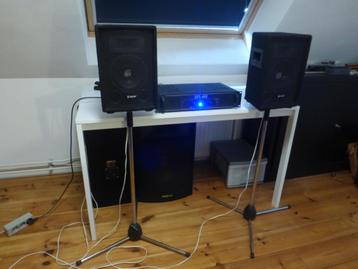 Skytec SPL 400 en SL 6 disco of mancave setje. beschikbaar voor biedingen
