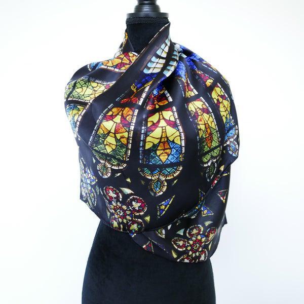 100% zijden sjaal, Kleding | Dames, Mutsen, Sjaals en Handschoenen, Nieuw, Sjaal, Maat 46/48 (XL) of groter, Ophalen of Verzenden